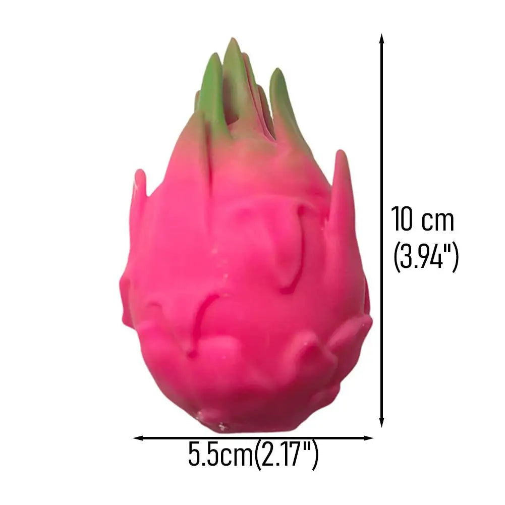 Dragon Fruit Squishy Toy, Slow Rising Stress Relief Toy for Kids, Funny Decompression Fruit Squeeze Toy for Party Favors & Prize