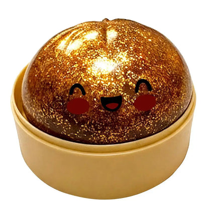Delightful Realistic Giant Dumpling Squeeze Toy with Bamboo Steamer - Perfect Decompression Fidget Toy and Creative Gift