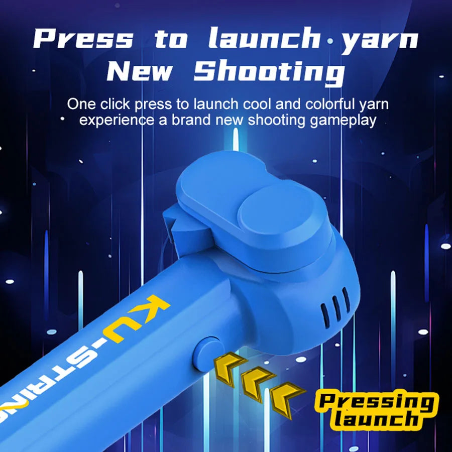 Launcher Loop Fidget Toy，Rope Launcher Zipstring Handheld Adjustable Speed Luminous Rope Lasso Kid Adult Fun Game Squirt Toys