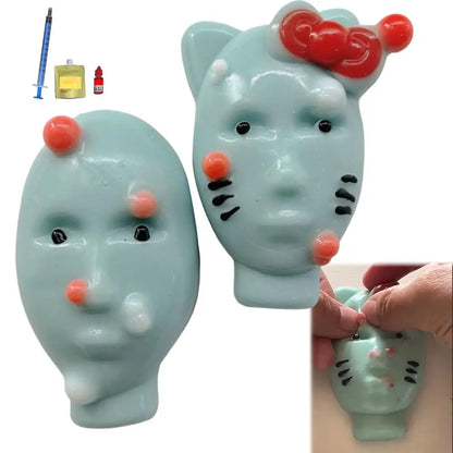 Alien Stress Relief Squeezing Acne Homemade Pinching Toy Super Soft Silicone Abstract Cartoon Reusable Release Rebound Toy