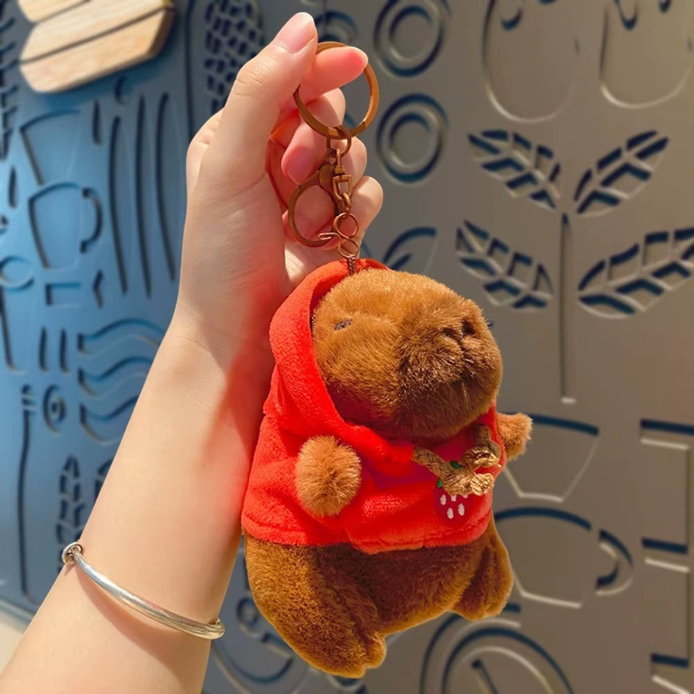 Cute Capybara Plush Toy Hoodie with Wings Simulation Doll Small Size Stuffed Animals Anime Fluffty Toy Birthday Party