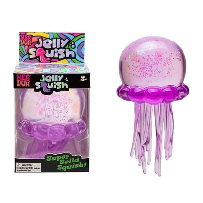 Needoh Fuzz Ball Jellyfish Squishy Blind Box Random Color Soft Stress Relief Toy Cute Relaxing Squeeze Sensory Toy