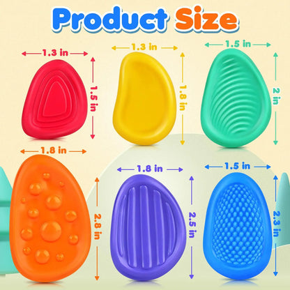 NEW Sensory Stone Color Box Fidget Box Tactile Stones Relieve Decompression Calming Stress Relax Mind Fidget Stress Relief Toys