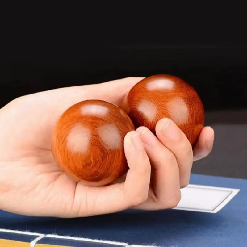 1/3Pcs Pack Wooden Rolling Ball Set – Hand Massage & Exercise Balls, Stress Relief, Relaxation Gift