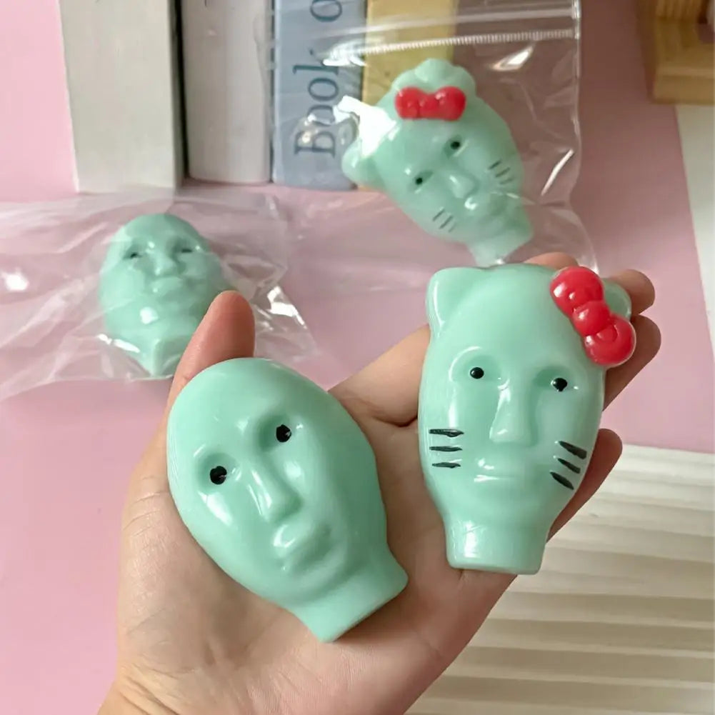 Alien Stress Relief Squeezing Acne Homemade Pinching Toy Super Soft Silicone Abstract Cartoon Reusable Release Rebound Toy