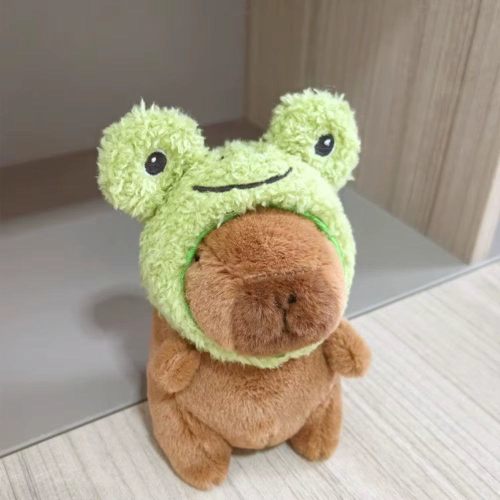 Cute Capybara Plush Toy Hoodie with Wings Simulation Doll Small Size Stuffed Animals Anime Fluffty Toy Birthday Party