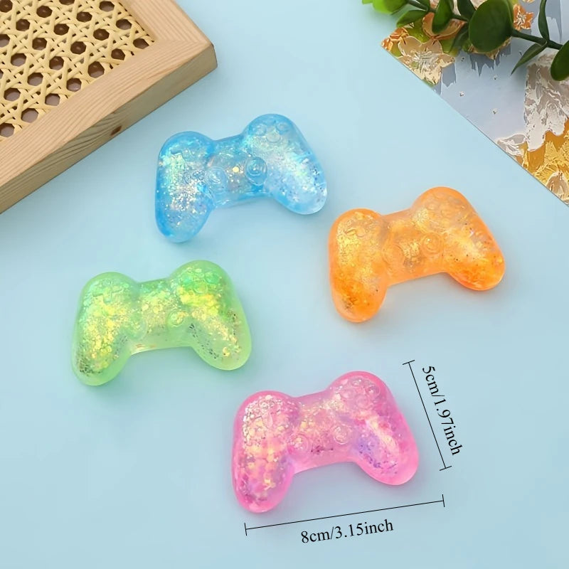Squishy Sequins Game Machine Maltose Fidget Toy Anti-Stress Slow Rebound Pinch Toy Elastic Squeezing Colored Decompression Toy