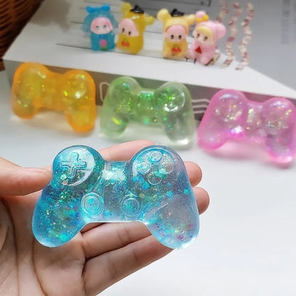 Squishy Sequins Game Machine Maltose Fidget Toy Anti-Stress Slow Rebound Pinch Toy Elastic Squeezing Colored Decompression Toy