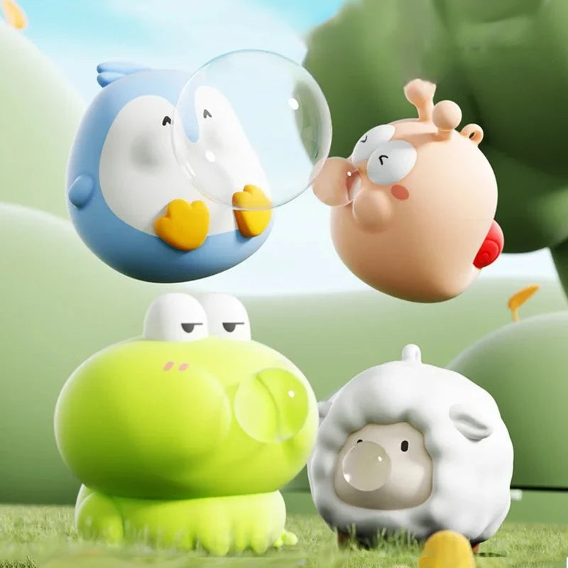 Cute Kapibala Animal Spitting Bubbles Squish Squeeze Toy Anxiety Stress Relief Sensory Antistress Toys for Adults Kids Toys Gift