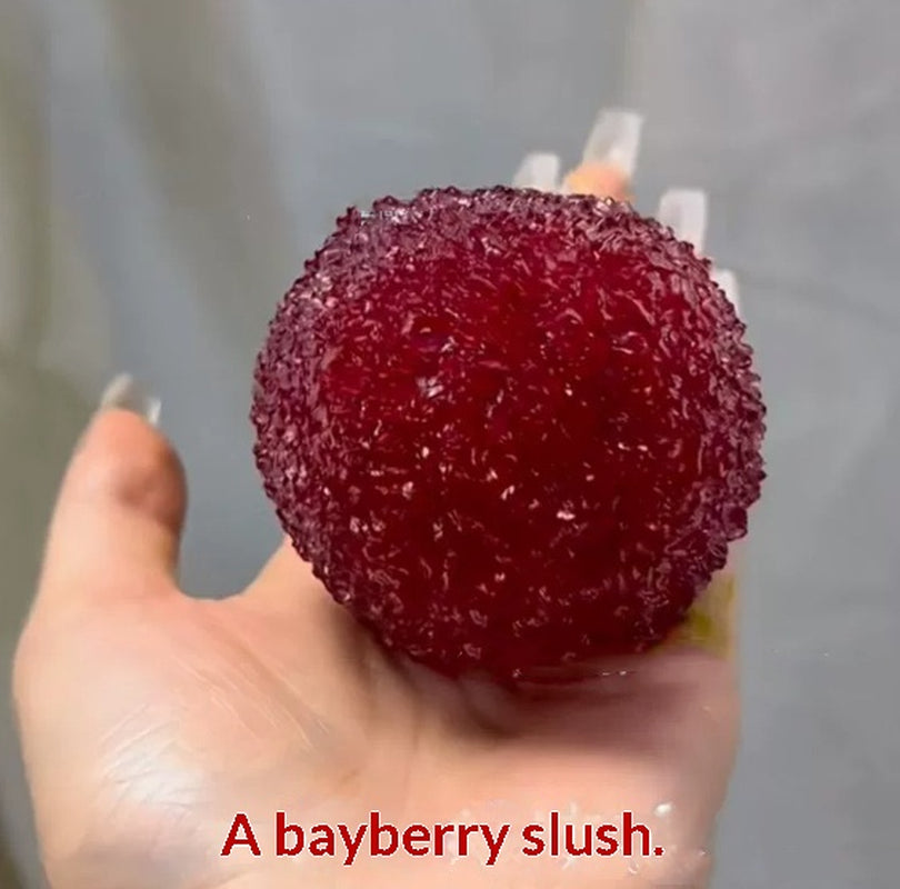 Simulation Bayberry Squishy Maltose Stress-Relief Toy with Textured Surface and Slow-Rebound Design