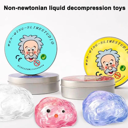 Lab Putty Crystal Clear Glass (1 Pack) Best Thinking Smart Crazy Stress Putty with Tin, Sensory & Bouncing Toy