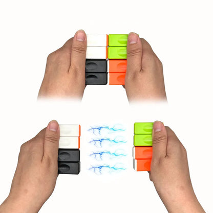 Funny Magnetic Bricks Fidget Toy Adult Office Decompression Magnetic Stick Worry Bricks Hand Spinner Toy for Children Gifts