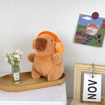 Cute Capybara Plush Toy Hoodie with Wings Simulation Doll Small Size Stuffed Animals Anime Fluffty Toy Birthday Party