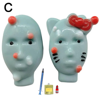 Alien Stress Relief Squeezing Acne Homemade Pinching Toy Super Soft Silicone Abstract Cartoon Reusable Release Rebound Toy