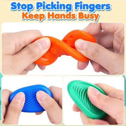 NEW Sensory Stone Color Box Fidget Box Tactile Stones Relieve Decompression Calming Stress Relax Mind Fidget Stress Relief Toys