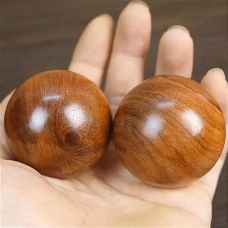 1/3Pcs Pack Wooden Rolling Ball Set – Hand Massage & Exercise Balls, Stress Relief, Relaxation Gift