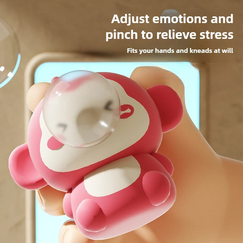 Cute Kapibala Animal Spitting Bubbles Squish Squeeze Toy Anxiety Stress Relief Sensory Antistress Toys for Adults Kids Toys Gift