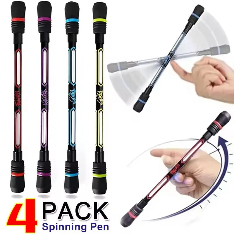 4/1Pcs Stress Relief Spinner Pen Adult Kids Antistress Spinning Pen Fidget Spinner Anti-Slip Hand Spinner Stress Toy Ballpoint