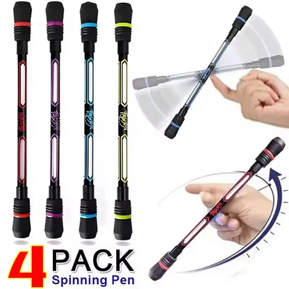 4/1Pcs Stress Relief Spinner Pen Adult Kids Antistress Spinning Pen Fidget Spinner Anti-Slip Hand Spinner Stress Toy Ballpoint
