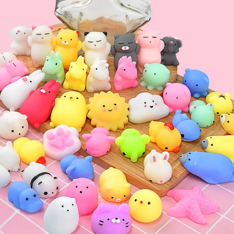 5-50PCS for Party Gift Squishy Toy Cute Animal Antistress Ball Squeeze Mochi Rising Toys Abreact Soft Sticky Stress Relief