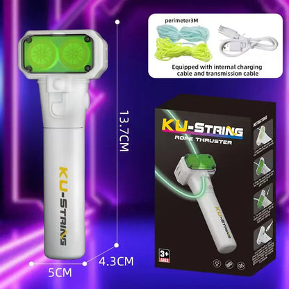 Launcher Loop Fidget Toy，Rope Launcher Zipstring Handheld Adjustable Speed Luminous Rope Lasso Kid Adult Fun Game Squirt Toys