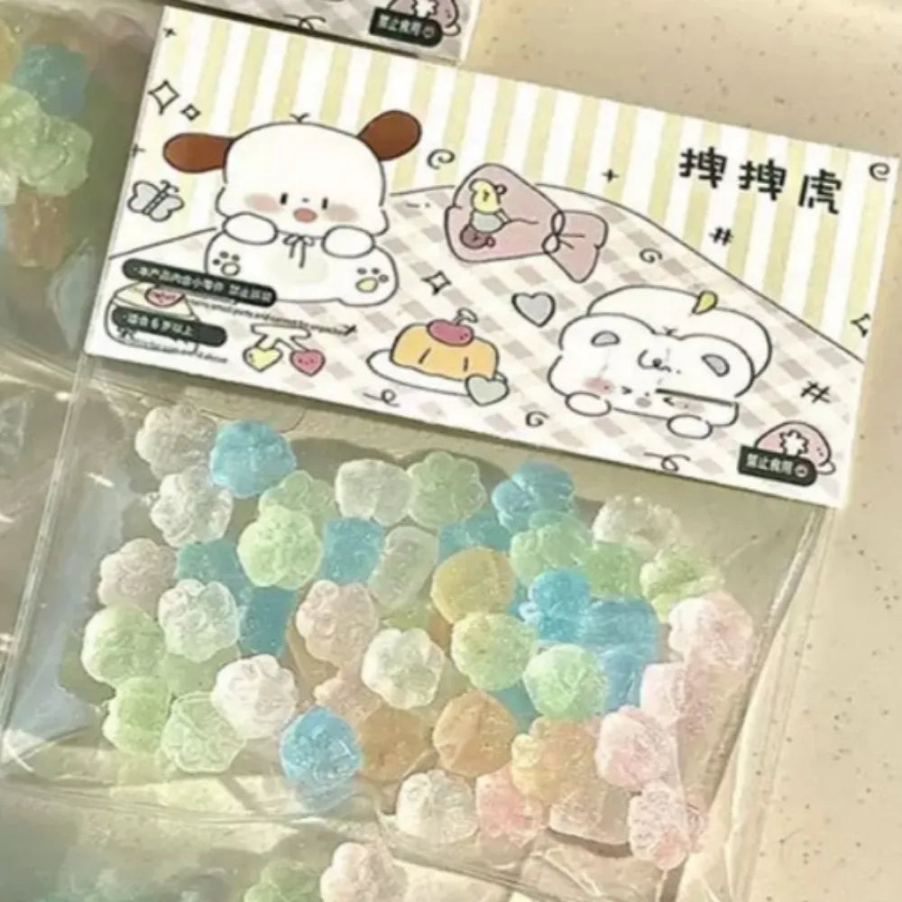 50Pcs Mini Cat Paw Taiyaki Squishy Toy - Stress Relief Fidget Sensory Toys for Kids Adults, Anti-Anxiety Squeeze Squishies Gift