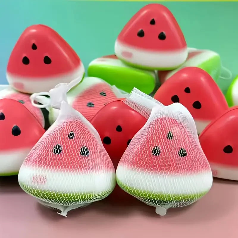 Anti-Stress Squishy Watermelon Decompression Toy Soft Ice Skin Slow Rebound Decompression Squishy Stress Reliever Squeeze Toy