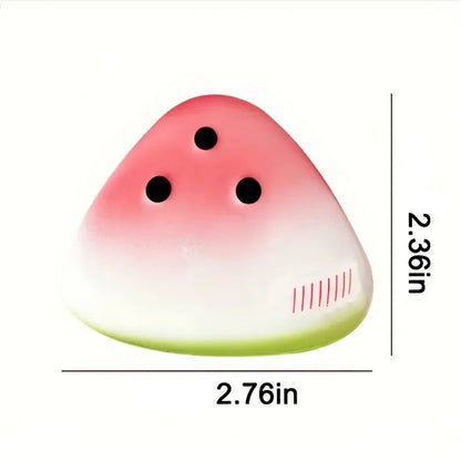 Anti-Stress Squishy Watermelon Decompression Toy Soft Ice Skin Slow Rebound Decompression Squishy Stress Reliever Squeeze Toy
