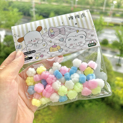 50Pcs Mini Cat Paw Taiyaki Squishy Toy - Stress Relief Fidget Sensory Toys for Kids Adults, Anti-Anxiety Squeeze Squishies Gift