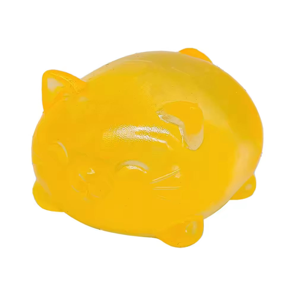 1Pc Mini Cute Cat Maltose Decompression Toy Non Stick Odorless Non-Toxic Fun Toy Pressure Relief Tool for Adults and Students