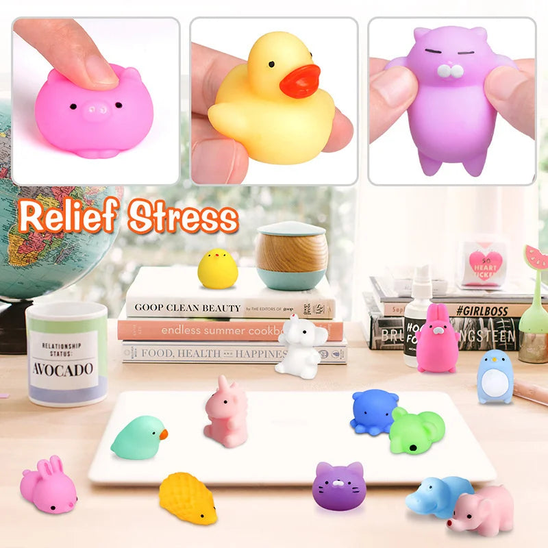 5-50PCS for Party Gift Squishy Toy Cute Animal Antistress Ball Squeeze Mochi Rising Toys Abreact Soft Sticky Stress Relief