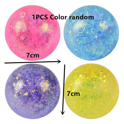 Maltose Colorful Aurora Duck Squeeze Toy Soft Cute Animal Stress Relief Decompression Stretch Toy for Adults and Children Gift