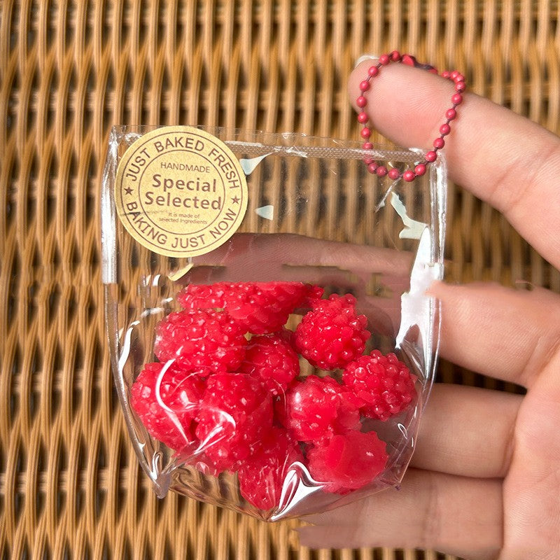 Cute Fruit from a Bakery Squishy Keychain