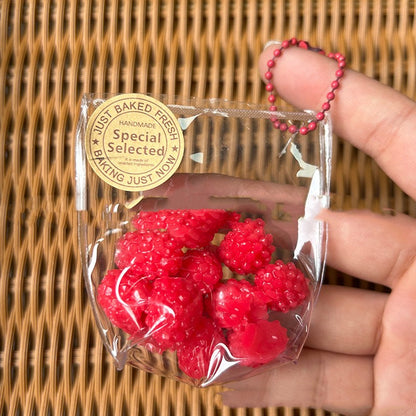 Cute Fruit from a Bakery Squishy Keychain