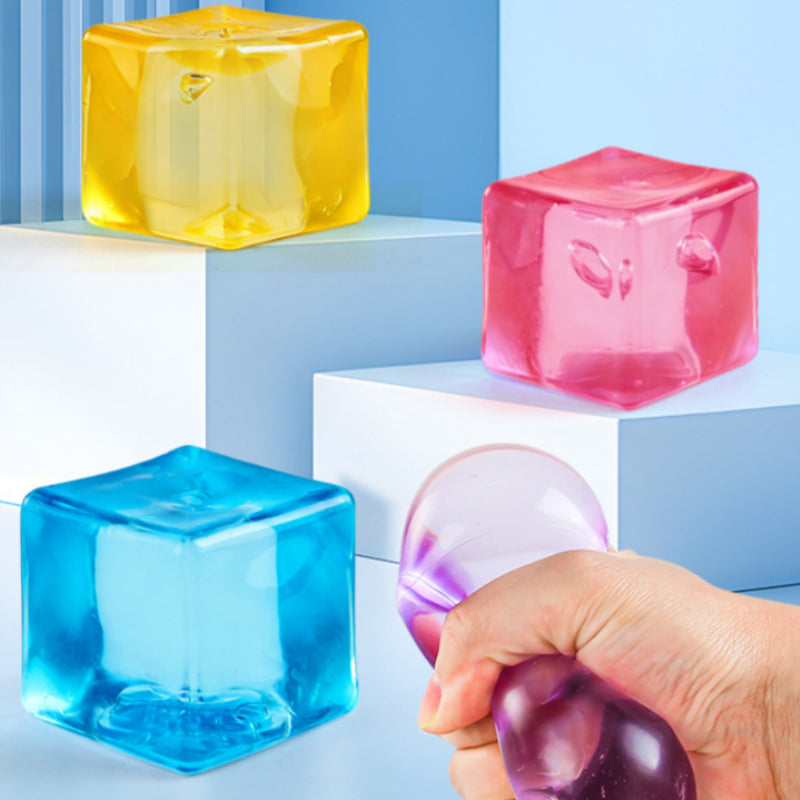 Childrens Small Square Fidget Ball for Stress Relief