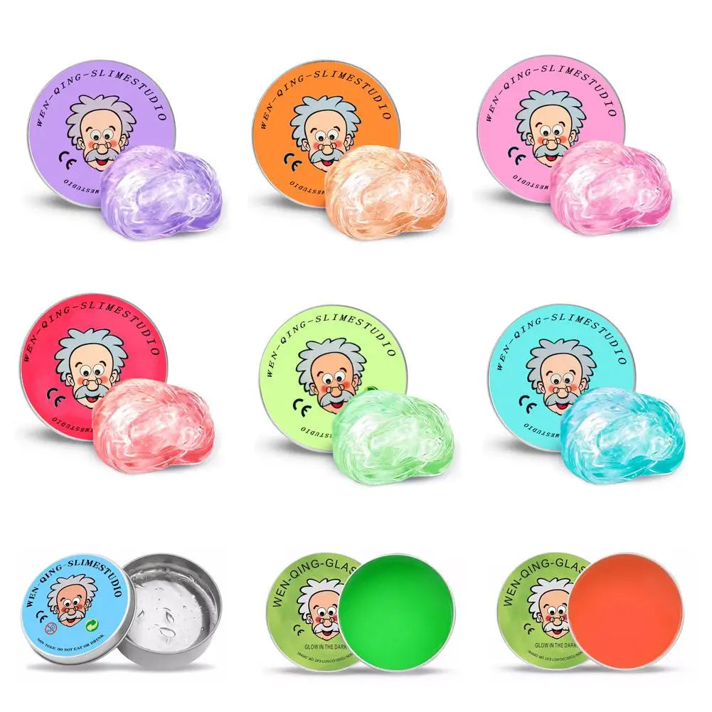 Lab Putty Crystal Clear Glass (1 Pack) Best Thinking Smart Crazy Stress Putty with Tin, Sensory & Bouncing Toy