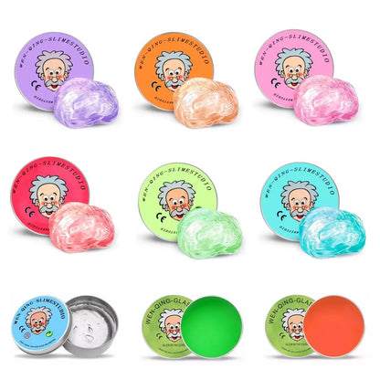 Lab Putty Crystal Clear Glass (1 Pack) Best Thinking Smart Crazy Stress Putty with Tin, Sensory & Bouncing Toy