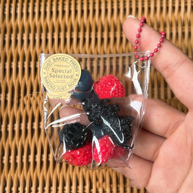 Cute Fruit from a Bakery Squishy Keychain