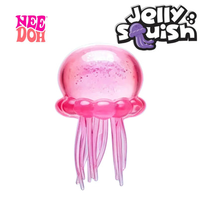 Needoh Fuzz Ball Jellyfish Squishy Blind Box Random Color Soft Stress Relief Toy Cute Relaxing Squeeze Sensory Toy