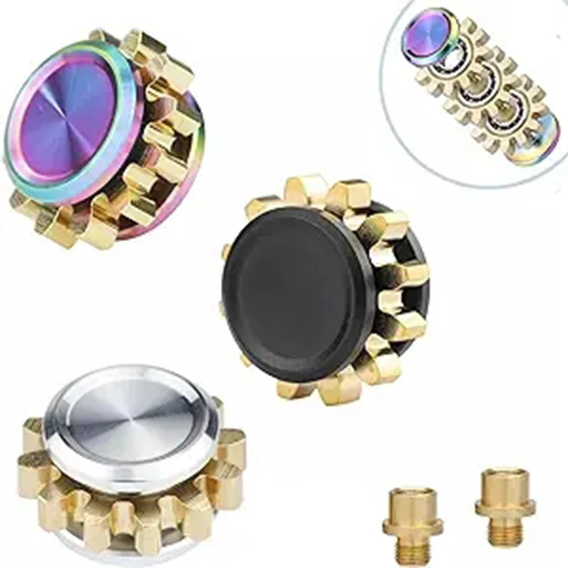 Mini Metal Gear Gyroscope Toy Fidget Spinner Antistress Portable Adults Stress Reliever Autism ADHD Kids Birthday Gift