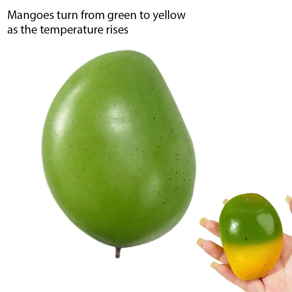 Color-Changing Strawberry Mango Antistress Toy Kids Grownups Squeeze Squishy Toys Stress Relief Squeeze Toy for Adults