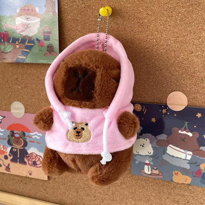 Cute Capybara Plush Toy Hoodie with Wings Simulation Doll Small Size Stuffed Animals Anime Fluffty Toy Birthday Party