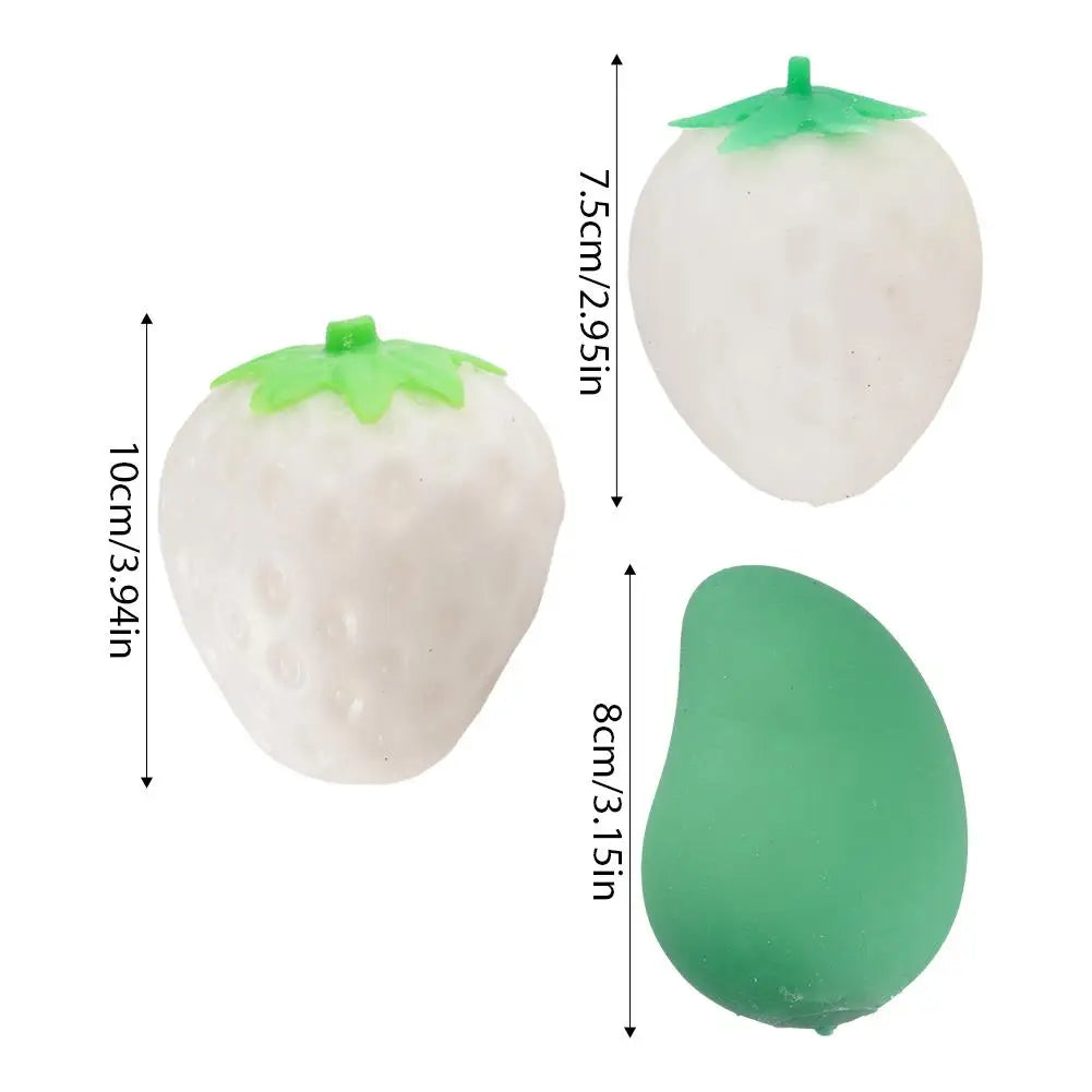 Color-Changing Strawberry Mango Antistress Toy Kids Grownups Squeeze Squishy Toys Stress Relief Squeeze Toy for Adults